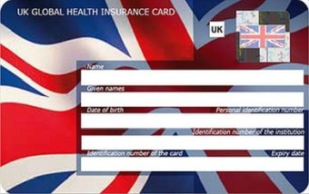 Vzor britského EHIC s označením GHIC Vzor britského EHIC s označením GHIC