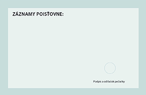 Vzor nárokového preukazu pre cudzincov s poskytnutou doplnkovou ochranou - zadná strana